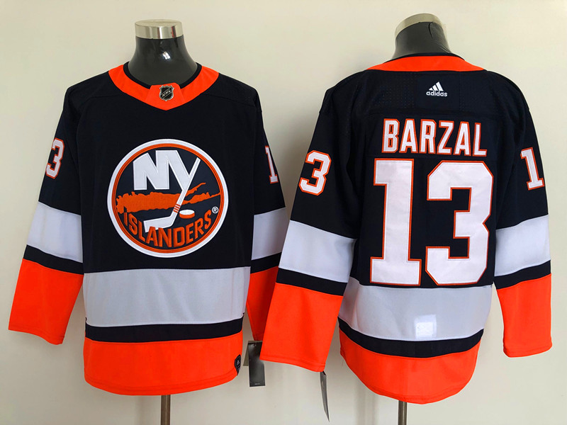 Men's New York Islanders Mathew Barzal #13 Black Jersey